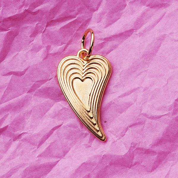 Amore, vergoldet mit 24K Feingold, Amulett M